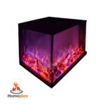 شومینه برقی سه بعدی سه طرفه ابعاد سفارشی - تصویر 2