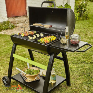 Villa barbecue on wheels, height 80